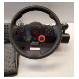 Logitech GT Racing Wheel, Black, Force Feedback, PC Compatible. Logitech GT Racing Wheel, Black, Force Feedback, PC Compatible.