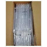 Storage Bins with Lids, 9 Pack Plastic Storage Containers with Magnetic Door, 19 Qt Stackable Clear Storage Box for Home, Office Organizing - Retail: $75 Storage Bins with Lids, 9 Pack Plastic Storage Containers with Magnetic Door, 19 Qt Stackable Clear Storage Box for Home, Office Organizing - Retail: $75