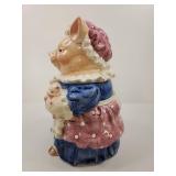 Decorative Pig Cookie Jar in Floral Dress Decorative Pig Cookie Jar in Floral Dress