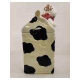 Cat Cookie Jar with Checkered Design Cat Cookie Jar with Checkered Design