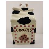 Cat Cookie Jar with Checkered Design Cat Cookie Jar with Checkered Design