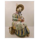 Fitz and Floyd Rabbit Figurine Cookie Jar Fitz and Floyd Rabbit Figurine Cookie Jar