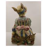 Fitz and Floyd Rabbit Figurine Cookie Jar Fitz and Floyd Rabbit Figurine Cookie Jar