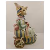 Fitz and Floyd Rabbit Figurine Cookie Jar Fitz and Floyd Rabbit Figurine Cookie Jar