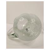 Mexican Art Glass Spiral Pitcher w/ Cup Mexican Art Glass Spiral Pitcher w/ Cup