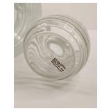 Mexican Art Glass Spiral Pitcher w/ Cup Mexican Art Glass Spiral Pitcher w/ Cup