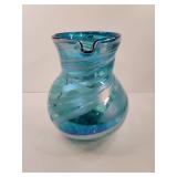 Mexican Art Glass Swirl Pitcher Mexican Art Glass Swirl Pitcher