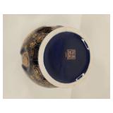 Japanese Cobalt Blue and Gold Ginger Jar Japanese Cobalt Blue and Gold Ginger Jar