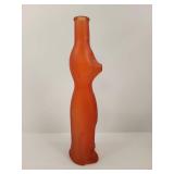 Red Glass Cat Bottle Red Glass Cat Bottle