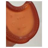 Red Glass Cat Bottle Red Glass Cat Bottle