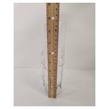 Clear Glass Tall Vase with Figure Design Clear Glass Tall Vase with Figure Design