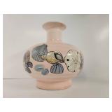 Hand Painted Seashell and Starfish Vase Hand Painted Seashell and Starfish Vase