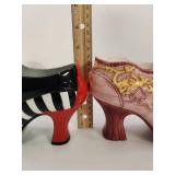 Decorative Ceramic Victorian Style Shoe Collection Decorative Ceramic Victorian Style Shoe Collection