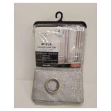 Mainstays 84-Inch Gray Medallion Blackout Curtains Mainstays 84-Inch Gray Medallion Blackout Curtains