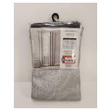 Mainstays 84-Inch Gray Medallion Blackout Curtains Mainstays 84-Inch Gray Medallion Blackout Curtains