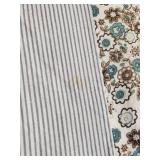 Handmade Floral Patchwork Quilt 56\'x56\' Handmade Floral Patchwork Quilt 56\'x56\'