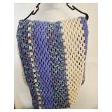 Handmade Geometric Afghan Blanket Handmade Geometric Afghan Blanket