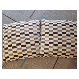 Checkered Pattern Set of Throw Pillows Checkered Pattern Set of Throw Pillows