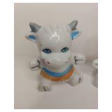 Ceramic Baby Cow Salt and Pepper Shakers Ceramic Baby Cow Salt and Pepper Shakers
