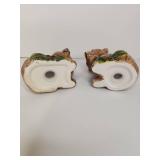 Holiday Brown Bear Ceramic Salt and Pepper Shakers Holiday Brown Bear Ceramic Salt and Pepper Shakers