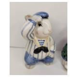 Ceramic Bunny Salt and Pepper Shakers Ceramic Bunny Salt and Pepper Shakers