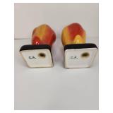 Hand-Painted Ceramic Bell Pepper Salt and Pepper Shakers Hand-Painted Ceramic Bell Pepper Salt and Pepper Shakers