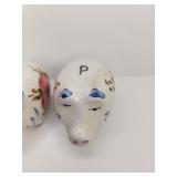 Ceramic Salt and Pepper Pig Shakers Ceramic Salt and Pepper Pig Shakers