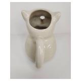 White Ceramic Cat Creamer Pitcher White Ceramic Cat Creamer Pitcher