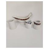 Sauce Boat with Individual Creamers Sauce Boat with Individual Creamers