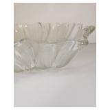 Clear Glass Flower Petal Bowl Clear Glass Flower Petal Bowl