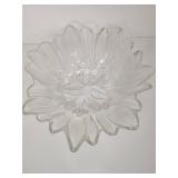 Clear Glass Flower Petal Bowl Clear Glass Flower Petal Bowl