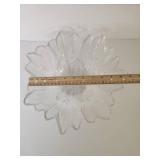 Clear Glass Flower Petal Bowl Clear Glass Flower Petal Bowl