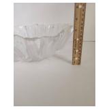 Clear Glass Flower Petal Bowl Clear Glass Flower Petal Bowl