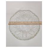 Pressed Glass Bowl with Star Pattern Pressed Glass Bowl with Star Pattern