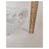 Pressed Glass Bowl with Star Pattern Pressed Glass Bowl with Star Pattern