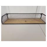 Industrial Metal Mesh Wall Shelf Unit - Set of Two Industrial Metal Mesh Wall Shelf Unit - Set of Two