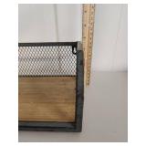 Industrial Metal Mesh Wall Shelf Unit - Set of Two Industrial Metal Mesh Wall Shelf Unit - Set of Two