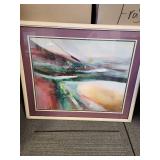 Abstract Landscape with Gold Accents Abstract Landscape with Gold Accents