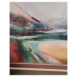 Abstract Landscape with Gold Accents Abstract Landscape with Gold Accents