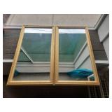 Home Interiors Gold Framed Wall Mirror Pair 17'x30' Home Interiors Gold Framed Wall Mirror Pair 17'x30'