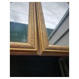 Home Interiors Gold Framed Wall Mirror Pair 17'x30' Home Interiors Gold Framed Wall Mirror Pair 17'x30'