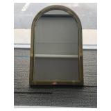 Brass Framed Arched Wall Mirror 12'x19' Brass Framed Arched Wall Mirror 12'x19'