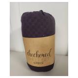 Checkered King Size Sheet Set - 4 Piece Checkered King Size Sheet Set - 4 Piece