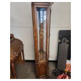Traditional Wood and Glass Curio Display Cabinet Traditional Wood and Glass Curio Display Cabinet