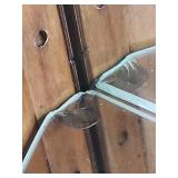 Traditional Wood and Glass Curio Display Cabinet Traditional Wood and Glass Curio Display Cabinet