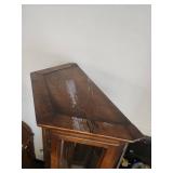 Traditional Wood and Glass Curio Display Cabinet Traditional Wood and Glass Curio Display Cabinet