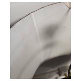 Brass Scroll Table Lamps with Gray Shades Brass Scroll Table Lamps with Gray Shades