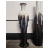 Tall Ceramic Floor Vases with Drip Glaze Tall Ceramic Floor Vases with Drip Glaze