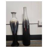 Tall Ceramic Floor Vases with Drip Glaze Tall Ceramic Floor Vases with Drip Glaze