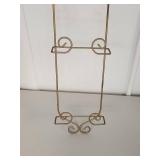 Decorative Gold Metal Triple Plate Display Holder Decorative Gold Metal Triple Plate Display Holder